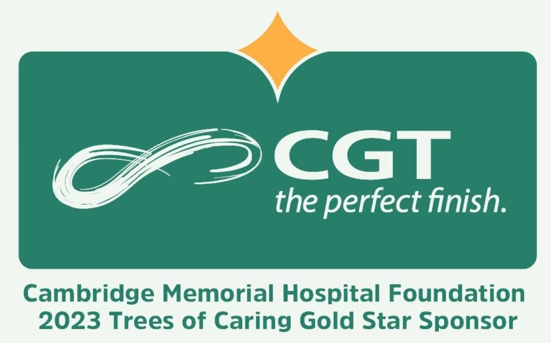 CGT – Proud 2023 Gold Star Sponsor of Cambridge Memorial Hospital Foundation